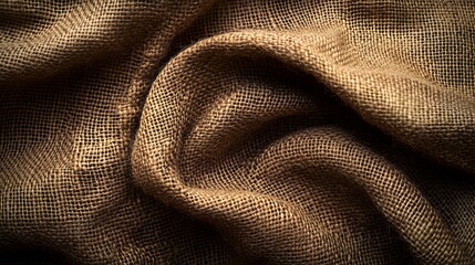 Rustic Brown Burlap Texture: A Detailed Close-Up