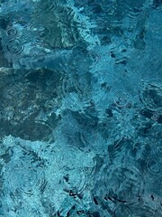 Naklejka premium blue water rain surface background