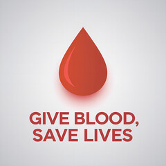 Fototapeta premium give blood, save lives