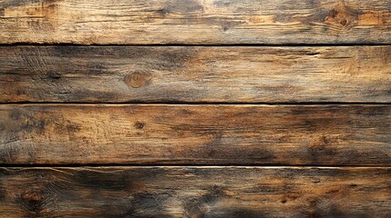 Naklejka premium Rustic Wooden Texture Background: Dark Brown Weathered Planks