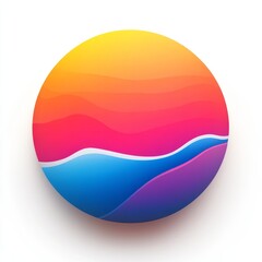 Colorful Abstract Sphere Graphic Design