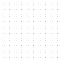 Dotted grid paper with diagonal square dots seamless pattern on white background