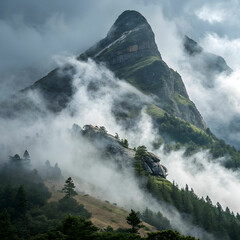 Fototapeta premium fog mountain