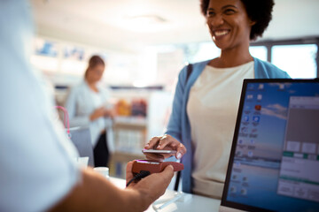 Contactless payment at pharmacy counter