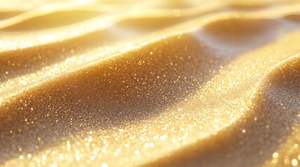 Golden Sands: A Glittering Beach at Sunset
