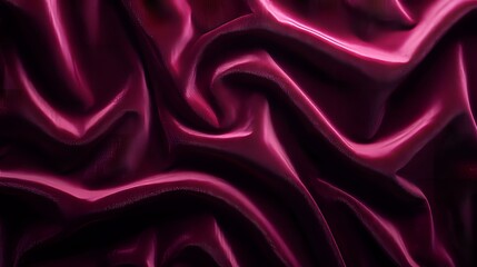 Obraz premium Crimson Velvet Drapery: A Study in Texture and Light