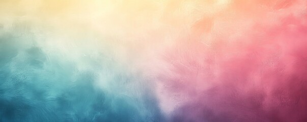 Fototapeta premium Soft Pastel Gradient Background with Grainy Texture, Generative AI