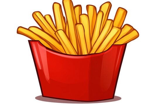 recommend clip art: a red container with french fries