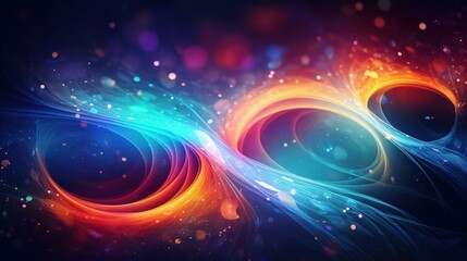 Abstract swirling vibrant colors create a dynamic visual