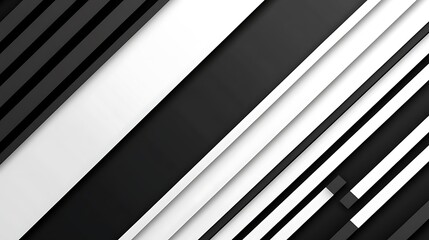 Obraz premium Abstract black and white diagonal stripes background.