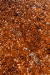 Geothermal volcanic activity by the geysers and hot springs of Yellowstone National Park in Wyoming and Montana