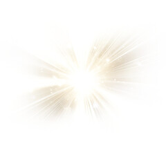 Transparent yellow sunlight special lens flash light effect