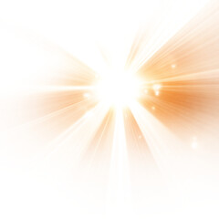 Obraz premium Transparent yellow sunlight special lens flash light effect