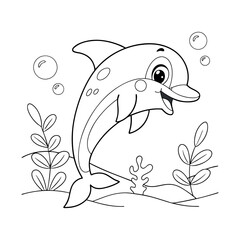 dinosaur coloring page vector design