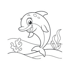 dinosaur coloring page vector design