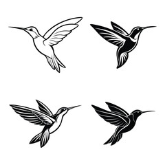 Obraz premium set of birds isolated