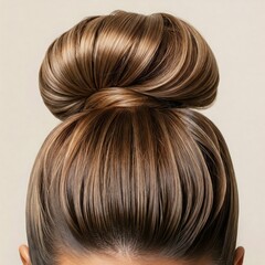 Naklejka premium Woman in a bun