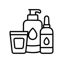 self care essentials lotions oils icon, self care essentials lotions oils vector, 