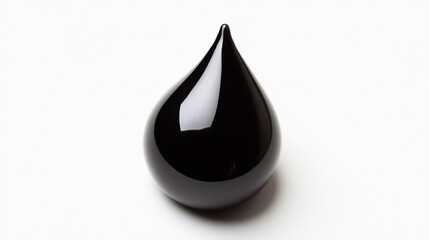 Obraz premium A Striking Black Oil Drop - Industrial Design