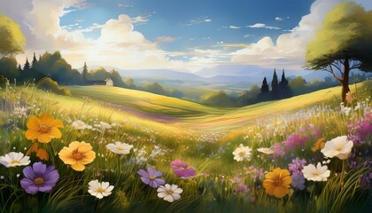 spring in the mountains