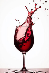 red wine splash