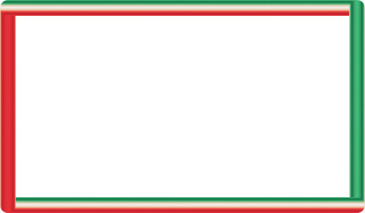 Festive Holiday Striped Red Green Color in Modern 3D Rectangle Decoration Frame Border 