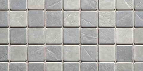 A Seamless Pattern of Gray Square Tiles with Subtle Veining for a Modern and Elegant Design