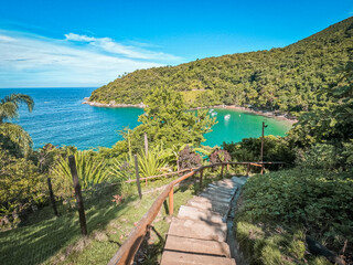 Praia da Fome beach Ilhabela Brazil	