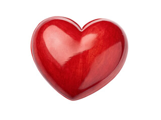 red heart isolated on white background