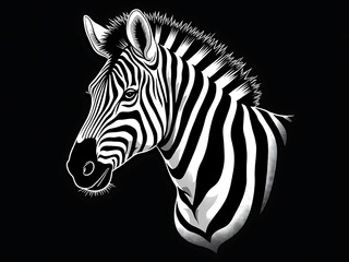 Fototapeta premium zebra isolated on white