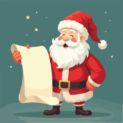 Santa Clause Illustration Vector Design