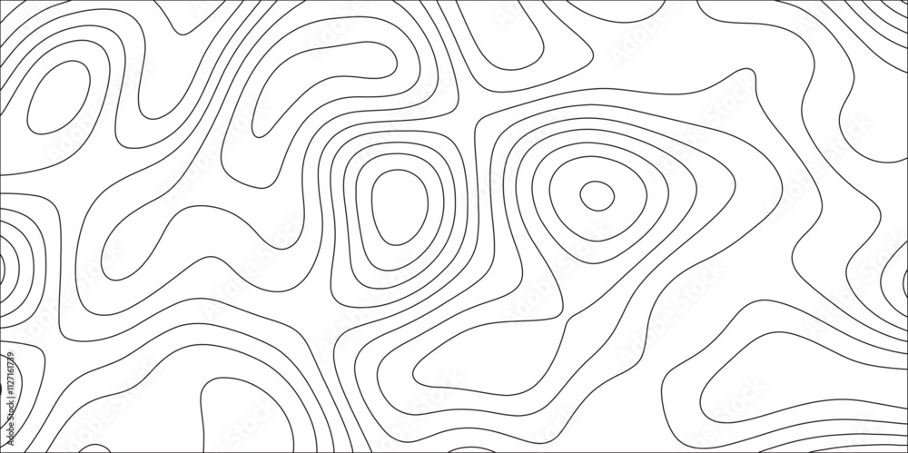 Poster abstract white wave paper curved reliefs background. topography map pattern, geographic curved. topo