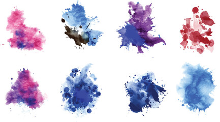 hand drawn chalk brush stock circle Black set with ink brush strokes, brushes, stripes.