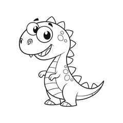 dinosaur coloring page design