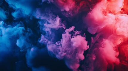 Fototapeta premium Abstract swirling blue and red smoke patterns