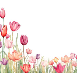 PNG Tulip border backgrounds flower plant.