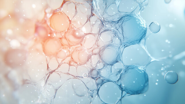 Minimalistic macro visualization of rectangular plant cells