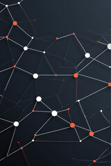 Digital Information Technology Network Background, Abstract dot point connect with gradient line Digital Networking