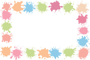 Fashionable background of colorful spots. Vector illustration