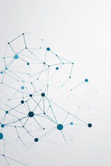 Digital Information Technology Network Background, Abstract dot point connect with gradient line Digital Networking