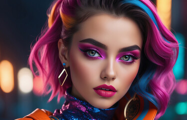 Fototapeta premium Woman with makeup