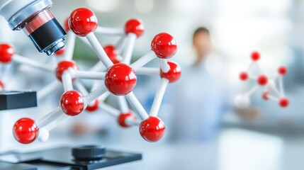 Medical researcher meticulously analyzing lipid molecules under a microscope, symbolizing the pursuit of scientific discovery and advancements in health science