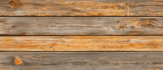 Rustic wooden board surface with weathered texture, showcasing natural grain and color variations. Ideal for backgrounds or mockups in design projects