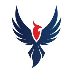 Phoenix Vector Design Symbolizing Strength and Rebirth.
