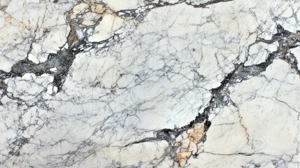 Fototapeta premium Marble surface with intricate patterns and textures showcasing various shades of white and gray in natural light
