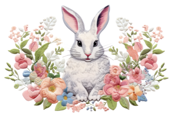 PNG  Embroidery pattern animal mammal.