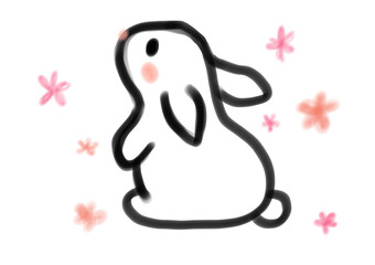 Rabbit drawing