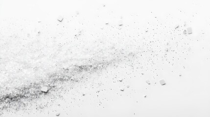 Fototapeta premium white color glitter scaterred isolated on white background