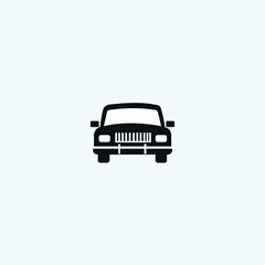 Truck Front side vector icon, Car Front side vector icon, Car Front side icon