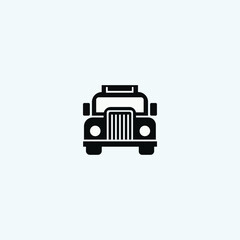 Truck Front side vector icon, Car Front side vector icon, Car Front side icon